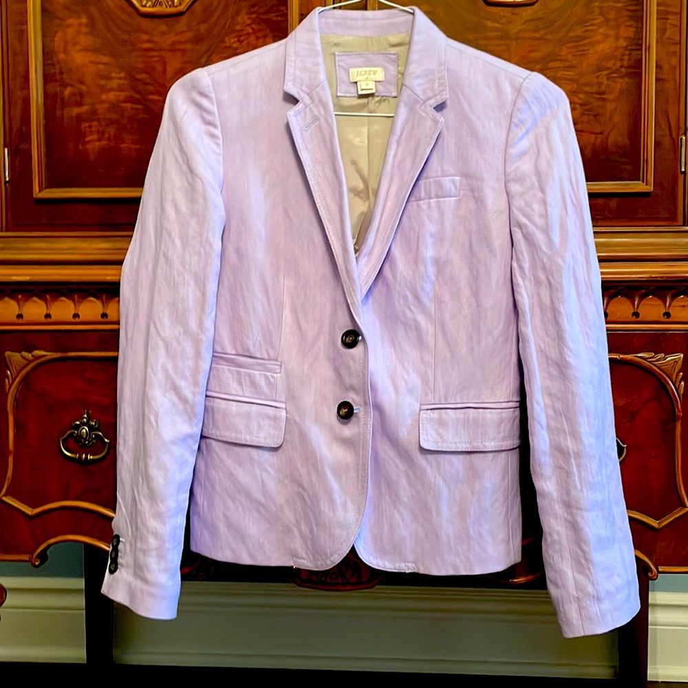 J. Crew linen blazer.